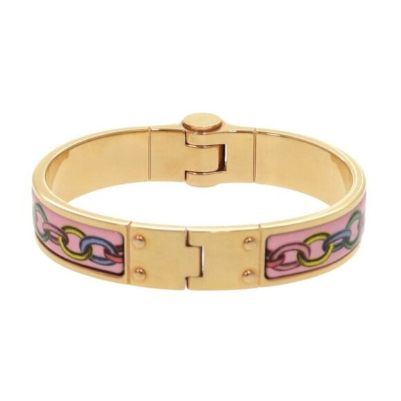 HERMES Charnier PM Bangle Metal Pink Gold Bracelet - Picture 4 of 8